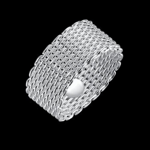 Anelli maglia argento - , antico