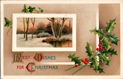 Cartolina epoca auguri di - d'epoca,