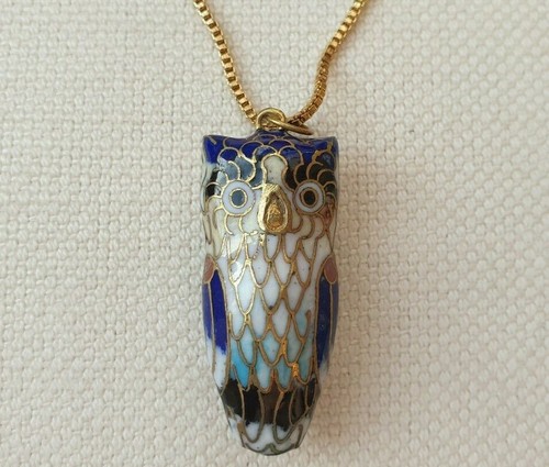 Collana con ciondolo - , gufo