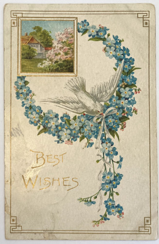 1910 auguri vintage - 1910, blu