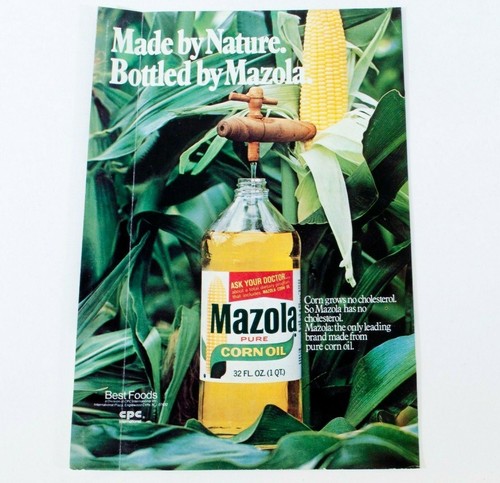 Annuncio vintage mazola olio - annuncio,